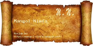 Mangol Nimfa névjegykártya